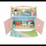 Žaislinis medinis lėlių namas su priedais | 21 vnt | Classic World CW53665
